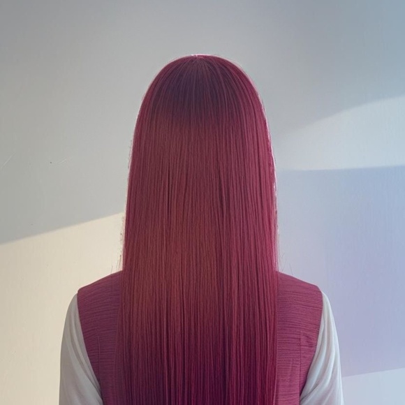 18" U Tip Hair Extensions 50g Burgundy Straight - Picture 4 of 4